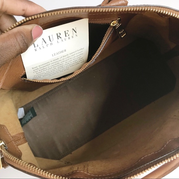 Lauren Ralph Lauren RLL Chestnut Leather Bag - Picture 5 of 8